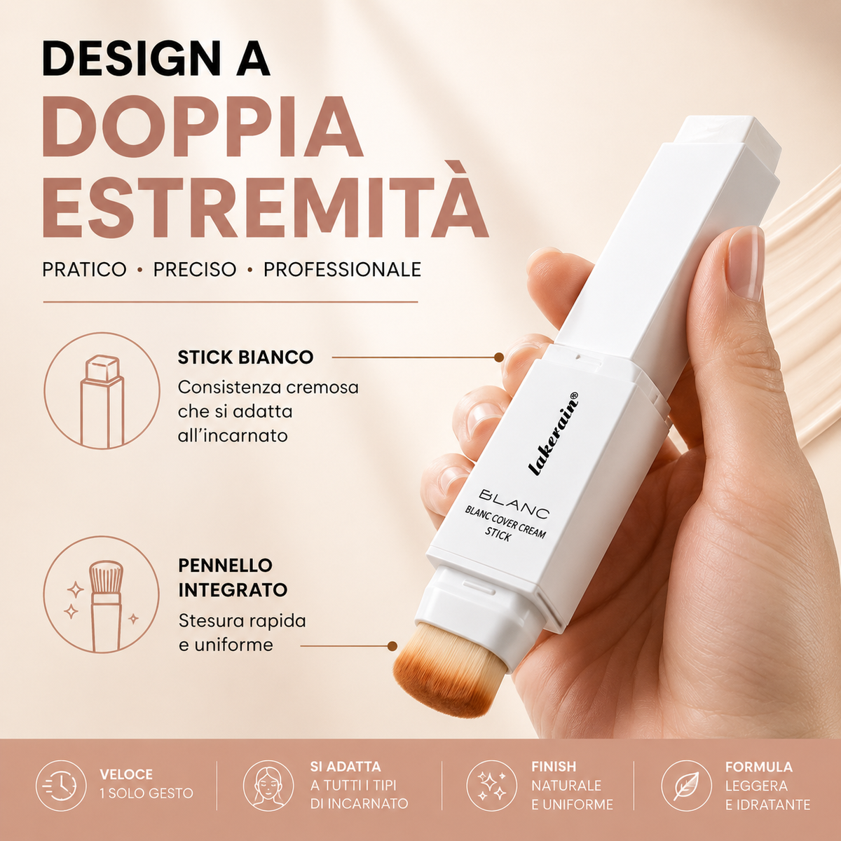 ADAPTÉ™ | Fondotinta stick uniformante 2 in 1